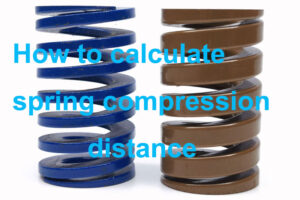 how to calculate spring compression distance